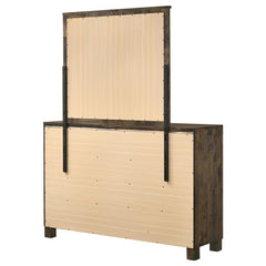Woodmont 8-drawer Dresser with Mirror Rustic Golden Brown - 222633M