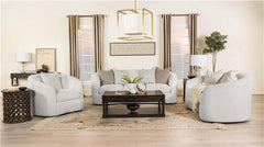Rainn Boucle Upholstered Sloped Arm Sofa Latte - 509171