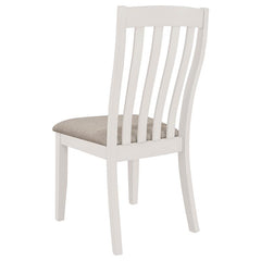 Nogales Vertical Slat Back Dining Side Chair Off White (Set of 2) - 122302
