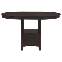 Lavon 5-piece Counter Height Dining Room Set Espresso and Black - 102888-S5