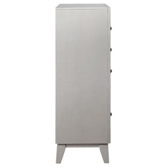 Leighton 5-drawer Bedroom Chest Metallic Mercury - 204925