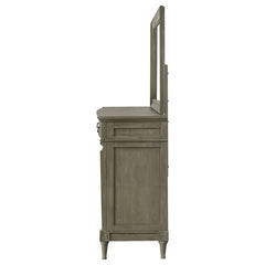 Alderwood 9-drawer Dresser with Mirror French Grey - 223123M
