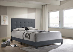Mapes Upholstered Eastern King Panel Bed Grey - 305747KE