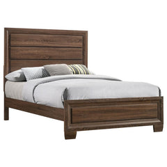 Brandon Wood Eastern King Panel Bed Warm Brown - 205321KE