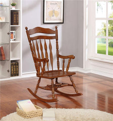 Aylin Solid Wood Rocking Chair Medium Brown - 600187II