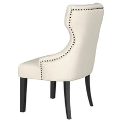 Baney Upholstered Parson Dining Side Chair with Tufted Back Beige - 115572