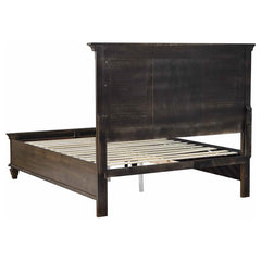 Franco Wood Eastern King Storage Panel Bed Burnished Oak - 200970KE