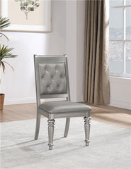 Bling Game Open Back Side Chairs Metallic (Set of 2) - 106472