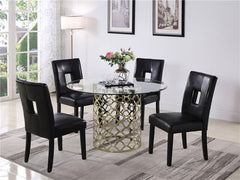Shannon Open Back Upholstered Dining Chairs Black (Set of 2) - 103612BLK