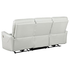 Greenfield 3-piece Power Reclining Sofa Set Ivory - 610261P-S3