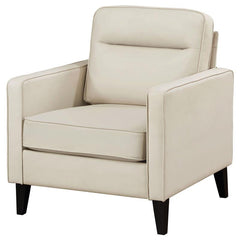 Jonah Upholstered Track Arm Accent Chair Ivory - 509653