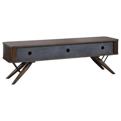 Valna Wood 71" TV Stand with Sliding Doors Walnut - 701713
