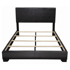 Conner Upholstered Eastern King Panel Bed Black - 300260KE