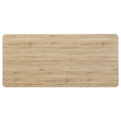 Altus Swirl Base Dining Table Natural Oak and Gunmetal - 193531