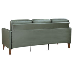 Jonah 2-piece Upholstered Track Arm Sofa Set Green - 509654-S2