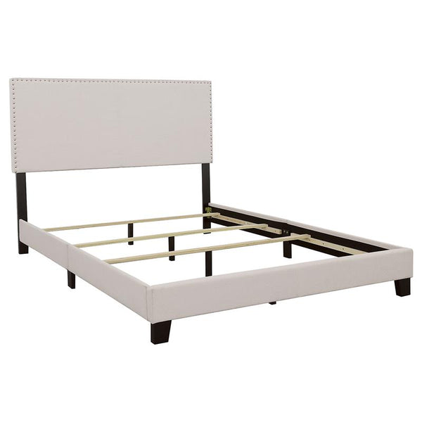 Boyd Upholstered Queen Panel Bed Ivory - 350051Q