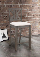 Athens Upholstered Seat Counter Height Stools Light Tan (Set of 2) - 109859