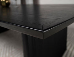 Brookmead Rectangular Dining Table with 18" Removable Extension Leaf Black - 108231