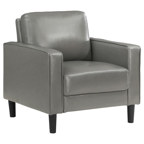 Ruth Upholstered Track Arm Accent Chair Grey - 508367
