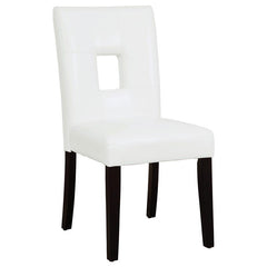 Shannon Open Back Upholstered Dining Chairs White (Set of 2) - 103612WHT