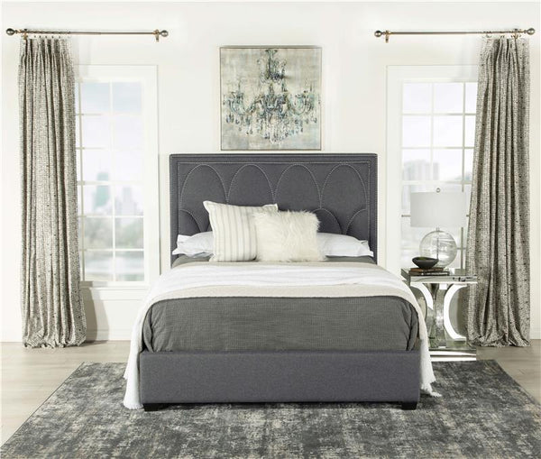 Bowfield Upholstered Queen Panel Bed Charcoal - 315900Q