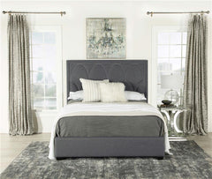 Bowfield Upholstered Eastern King Panel Bed Charcoal - 315900KE