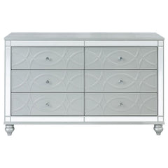 Gunnison 6-drawer Dresser Silver Metallic - 223213