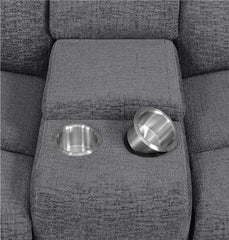 Bahrain Upholstered Power Sofa Charcoal - 609541P