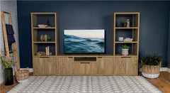Tabby 3-shelf Engineered Wood Media Tower Mango - 701703