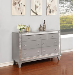 Leighton 7-drawer Dresser Metallic Mercury - 204923
