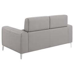 Glenmark Upholstered Track Arm Loveseat Taupe - 509732