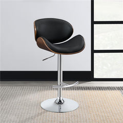 Harris Adjustable Bar Stool Black and Chrome - 130504