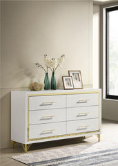 Lucia 6-drawer Dresser White - 224733