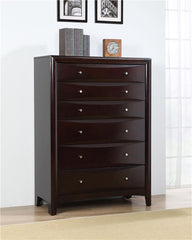 Phoenix 6-drawer Chest Deep Cappuccino - 200415