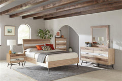 Marlow 4-piece Eastern King Bedroom Set Rough Sawn Multi - 215761KE-S4
