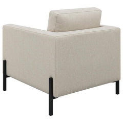 Tilly 3-piece Upholstered Track Arm Sofa Set Oatmeal - 509901-S3