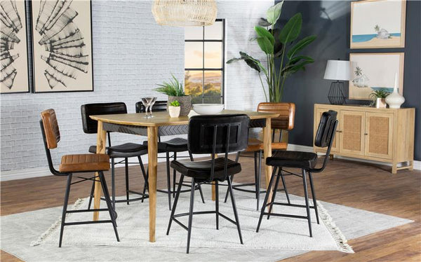 Partridge Upholstered Counter Height Stools with Footrest (Set of 2) - 110649
