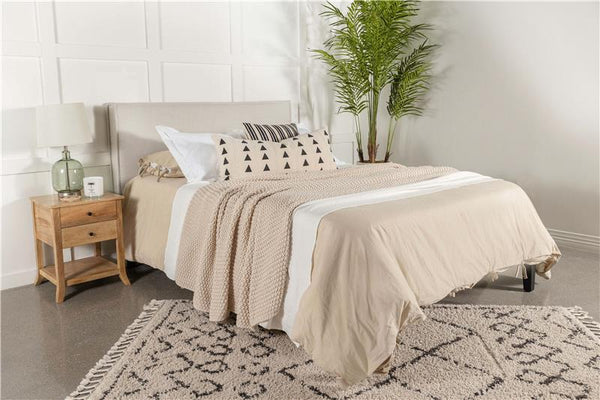 Izzy Upholstered Queen or Full Panel Headboard Sand - 315985QF