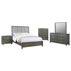 Kieran 5-piece Queen Bedroom Set Grey - 224741Q-S5