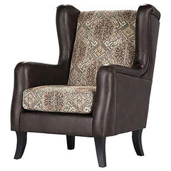 Elmbrook Upholstered Wingback Accent Club Chair Brown - 903080
