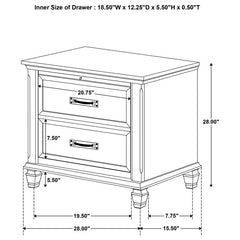 Franco 5-piece Eastern King Bedroom Set Burnished Oak - 200970KE-S5