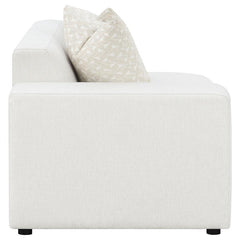Freddie Upholstered LAF Chair Pearl - 551644LAF