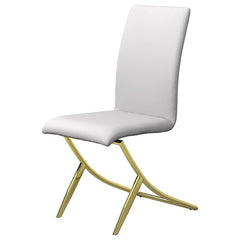 Carmelia Upholstered Side Chairs White (Set of 4) - 105171