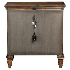 Avenue 3-drawer Nightstand Weathered Burnished Brown - 223032