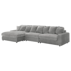 Blaine Upholstered Reversible Chaise Sectional Sofa Fog - 509900-SET