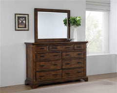 Elk Grove 9-drawer Dresser with Mirror with Jewelry Tray Vintage Bourbon - 203893M
