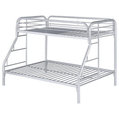 Morgan Metal Twin Over Full Bunk Bed Silver - 2258V