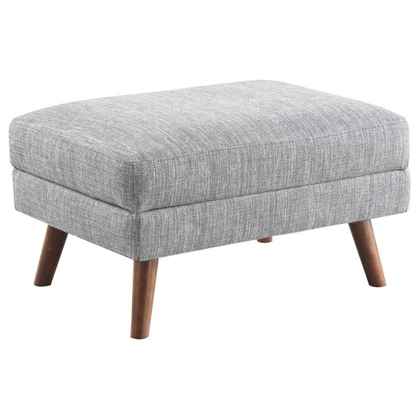 Churchill Rectangular Upholstered Ottoman Grey - 551303
