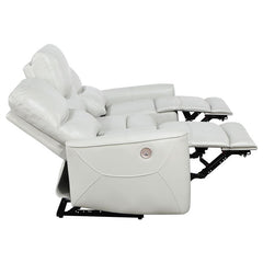 Greenfield 2-piece Power Reclining Sofa Set Ivory - 610261P-S2