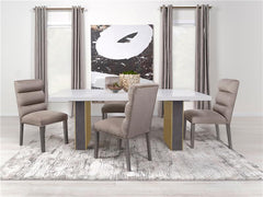 Carla Upholstered Dining Side Chair Stone (Set of 2) - 106684